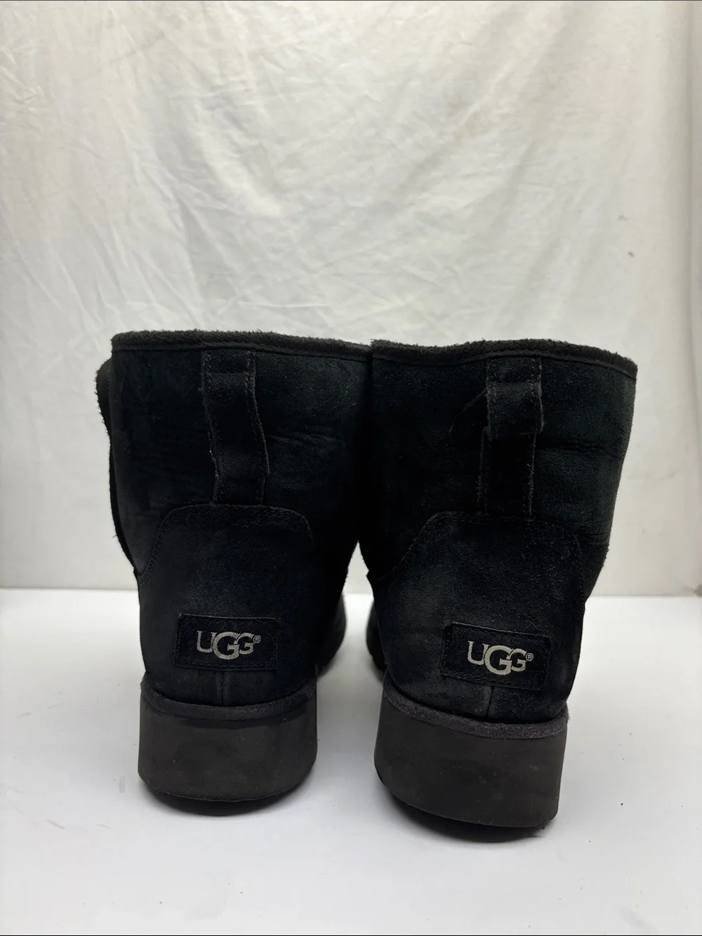 UGG black women’s boots, SZ 9.5, box 76